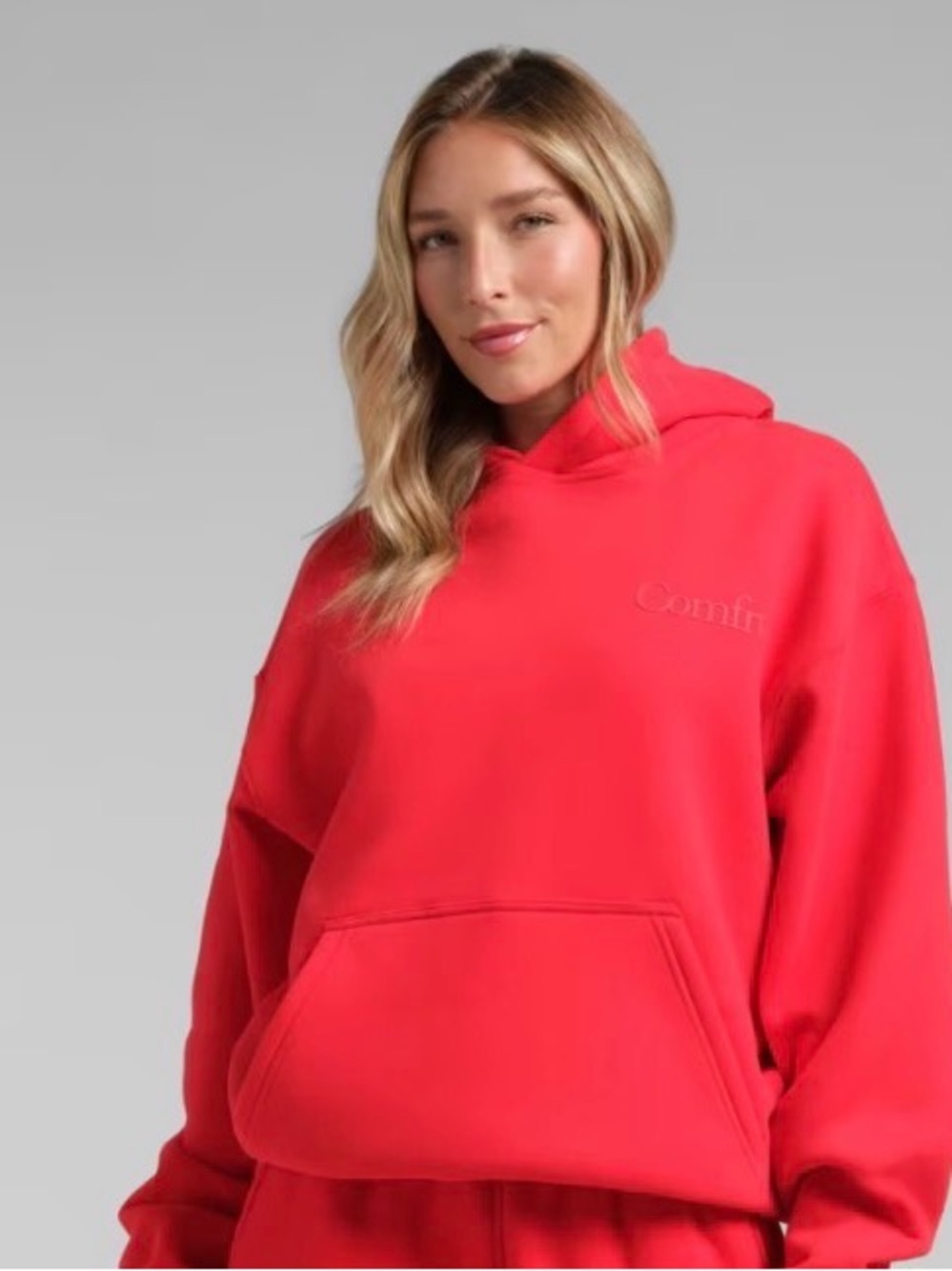 COMFRT MINIMALIST HOODIE MEGA -CRIMSON RED - XL